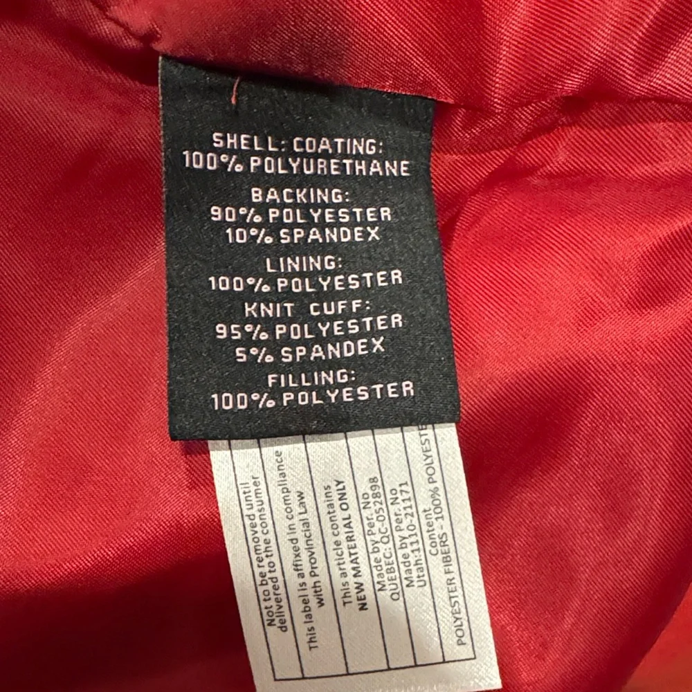 With the Girls by AVEC LES FILLES red pleather puffer jacket - Picture 9 of 13